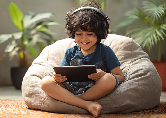 Indian students learning online at Aagnya Academy